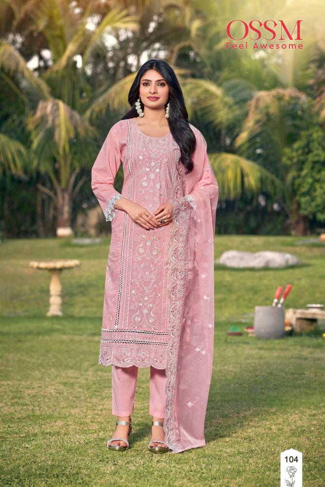Summer Style By Ossm Embroidery Design Cotton Readymade Suits Wholesale Shop In Surat